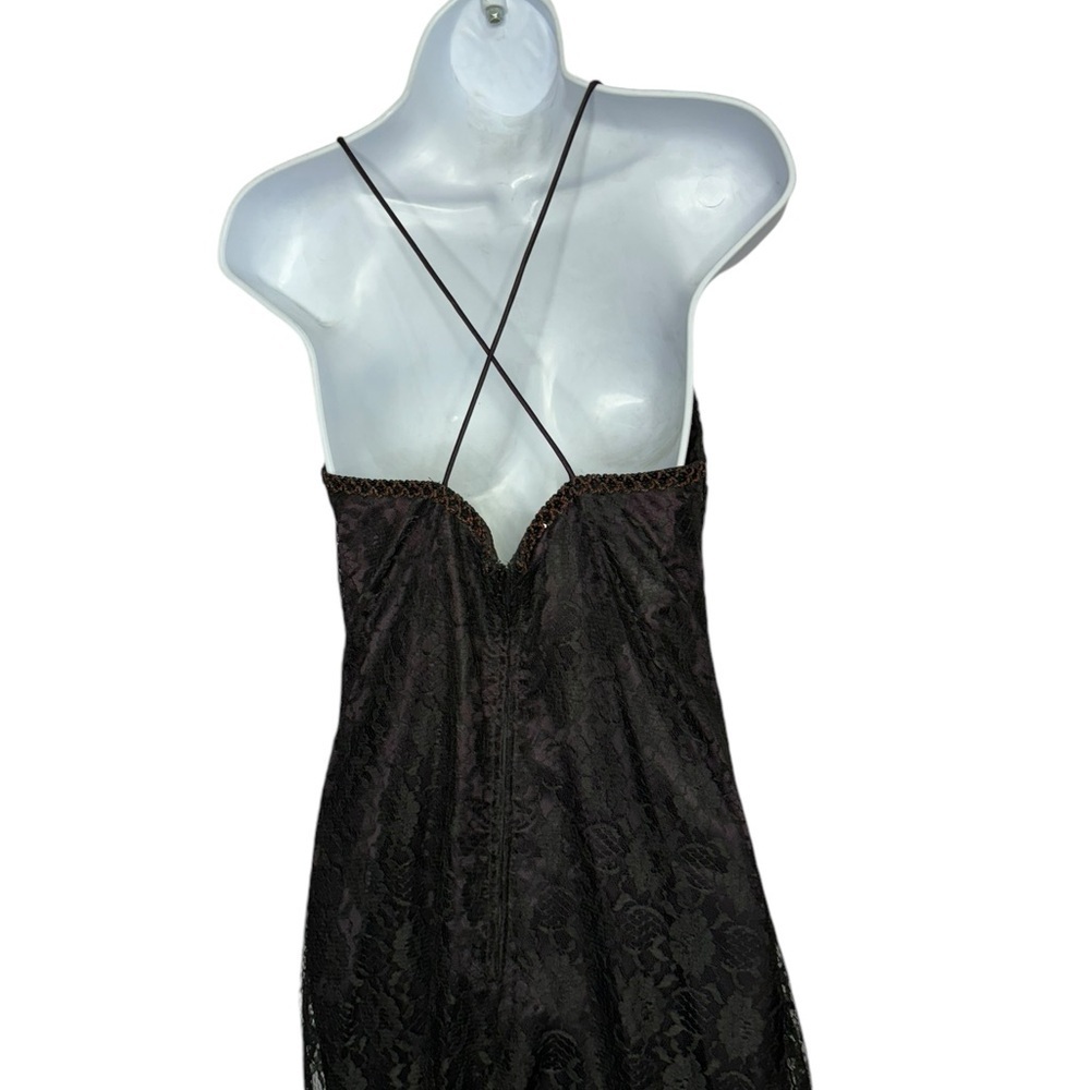GUNNE SAX SCOTT McClintock BY Jessica McClintock Vtg 1980’s Lace Sequins Dress - Picture 8 of 10